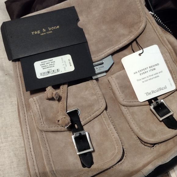 NWT Rag & Bone Tan Suede Small Backpack - Picture 8 of 11